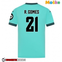 Moške Nogometnih dresov Wolves Rodrigo Gomes #21 Gostujoči 2025-26 Kratki rokavi